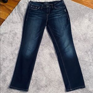 Silver Avery straight leg jeans